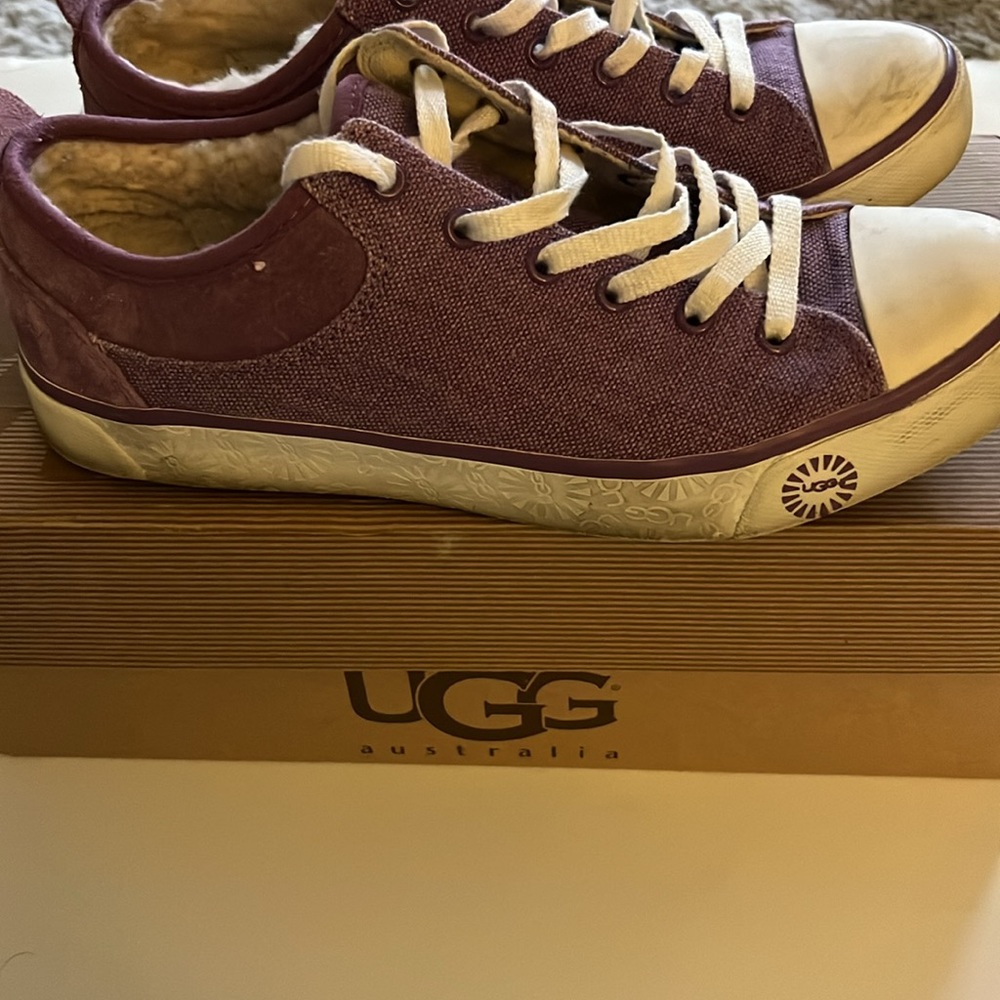 Cute Purple Lavender Ugg sneakers - Picture 2 of 7